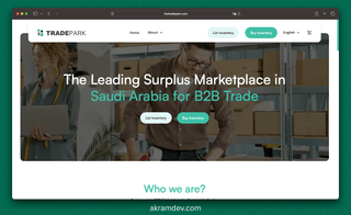 Tradepark website